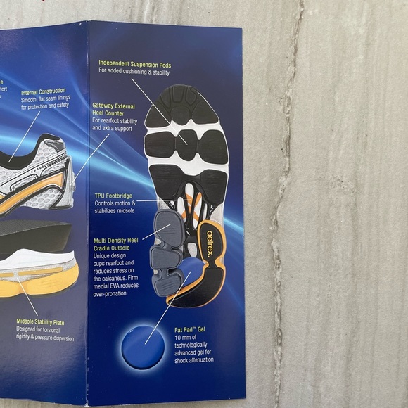 Aetrex Women’s RX Runner Athletic Shoe X-Wide Width in Blue/White - Picture 5 of 6